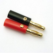 Fiches banane 4 mm noire et rouge